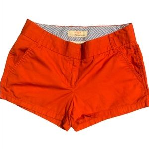 J. Crew red chino shorts